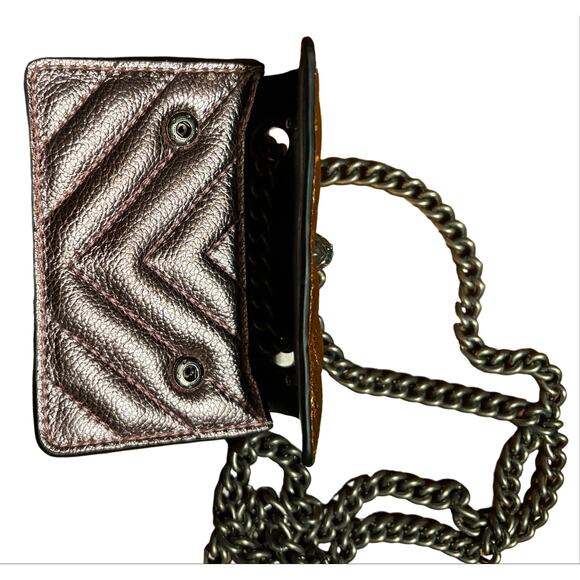 Kurt Geiger London Kensington Metallic Multi Color Micro Crossbody Bag - Picture 5 of 5